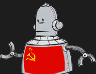 Communist Robot Says No to Santa Hats!!!!