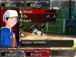 The traditional battle sequences include a Press Turn variant.