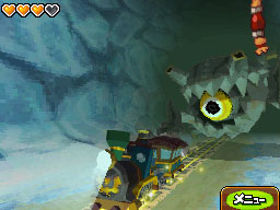  Link's train, versus the vagina monster.