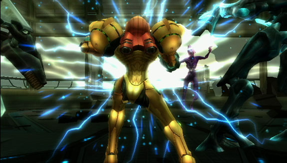  The highly anticipated conclusion to the Metroid Prime trilogy came out to critical acclaim, showcasing some of the Wii's strengths in graphics and atmosphere, including being the showcase for the Wiimote as a superior way to control first person games compared to a dual analog gamepad. A similar control system was implemented in almost every Wii shooter since.