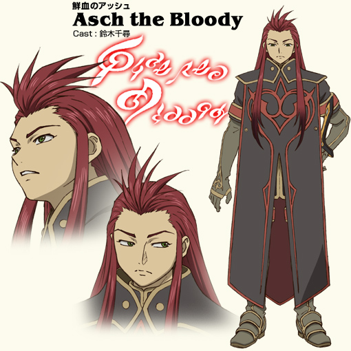 Asch never changes out of his Order of Lorelei robes, even after he's cut ties. Maybe he thinks the no-neck look is in?