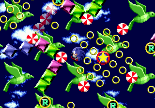 It is really easy to accidentally go down the wrong path in the chaos emerald bonus game.