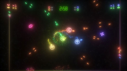 Geometry Wars 2 in Action.