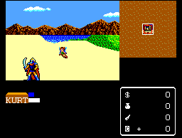 The beginning of the game. Alone with a fairy in the desert.