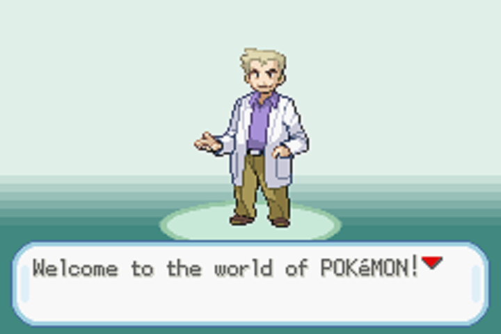 ...says Professor Oak, with all the joviality of a man who is blissfully unaware of the concept of a 'Nuzlocke'.