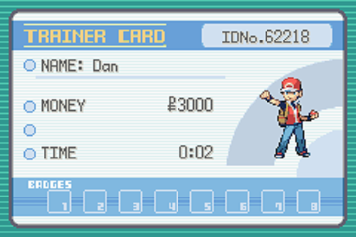 My Trainer ID number ends in an 8, which means I'll be rolling with Squirtle as our starter. Not a bad result.