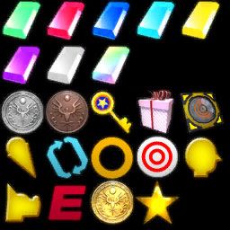 Most of these items were intended to appear either on the map or in Sonic's inventory, but very few are used.