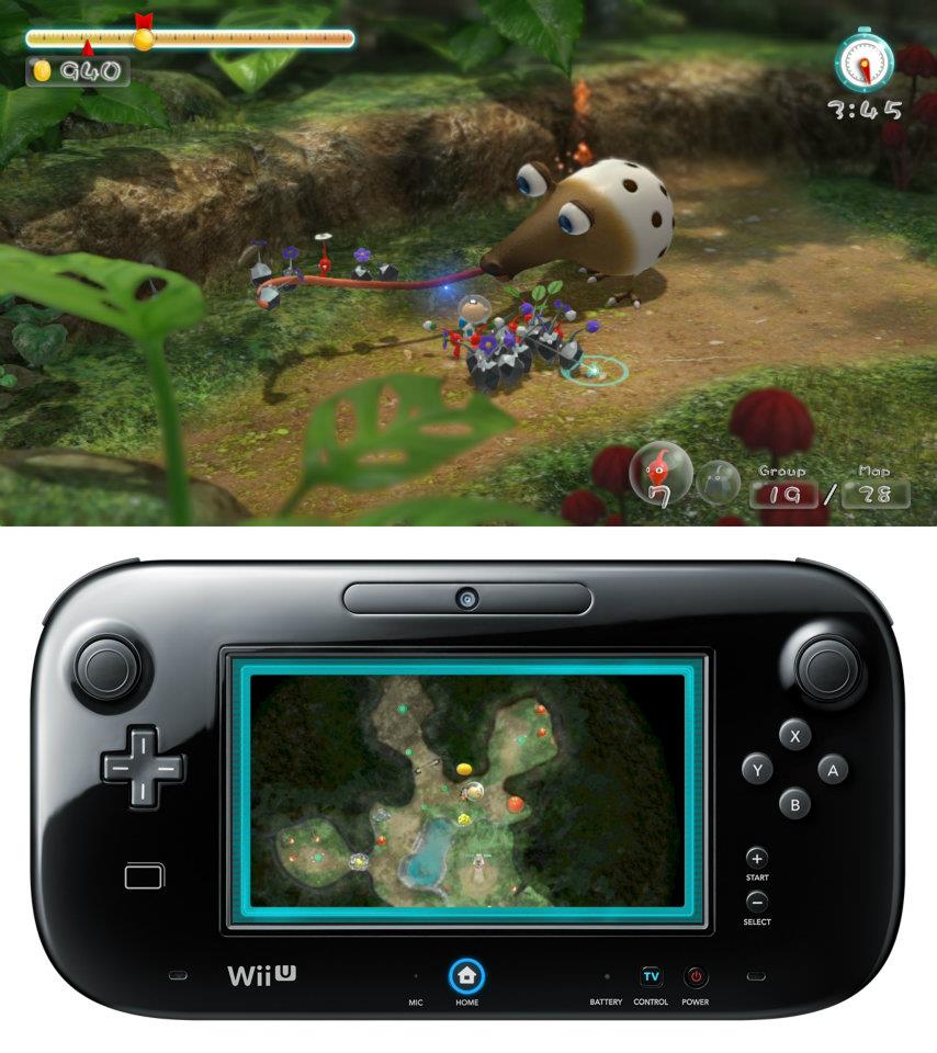 Pikmin 3 will be playable with both the GamePad and your traditional Wii remote and nunchuck.