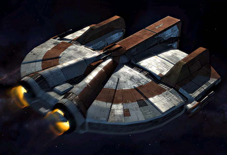 An iconic KOTOR vessel, the Ebon Hawk, was stolen from The Exchange.