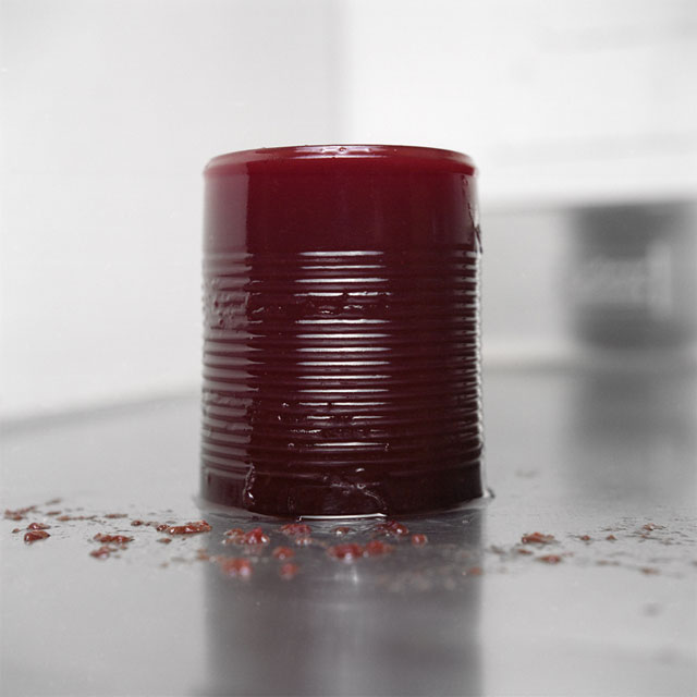 One cranberry cylinder.