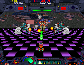 Gameplay in Burning Force 