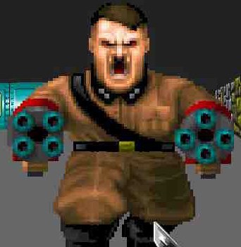Adolf Hitler, as seen in Wolfenstein 3D