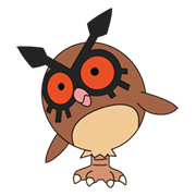 Noctowl evolves from this Pokemon, Hoothoot, at level 20.
