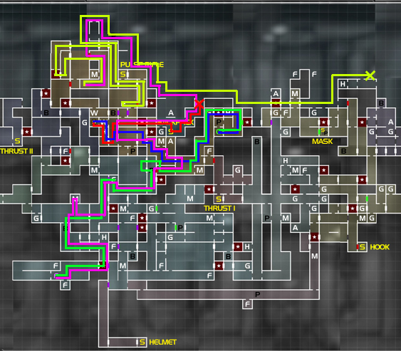 Shadow Complex - Insurgent Run Map