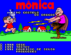 Title screen for Mônica no Castelo do Dragão