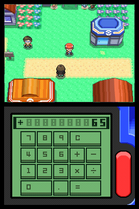 Just what everyone wanted a calculator in their Pokemon game.