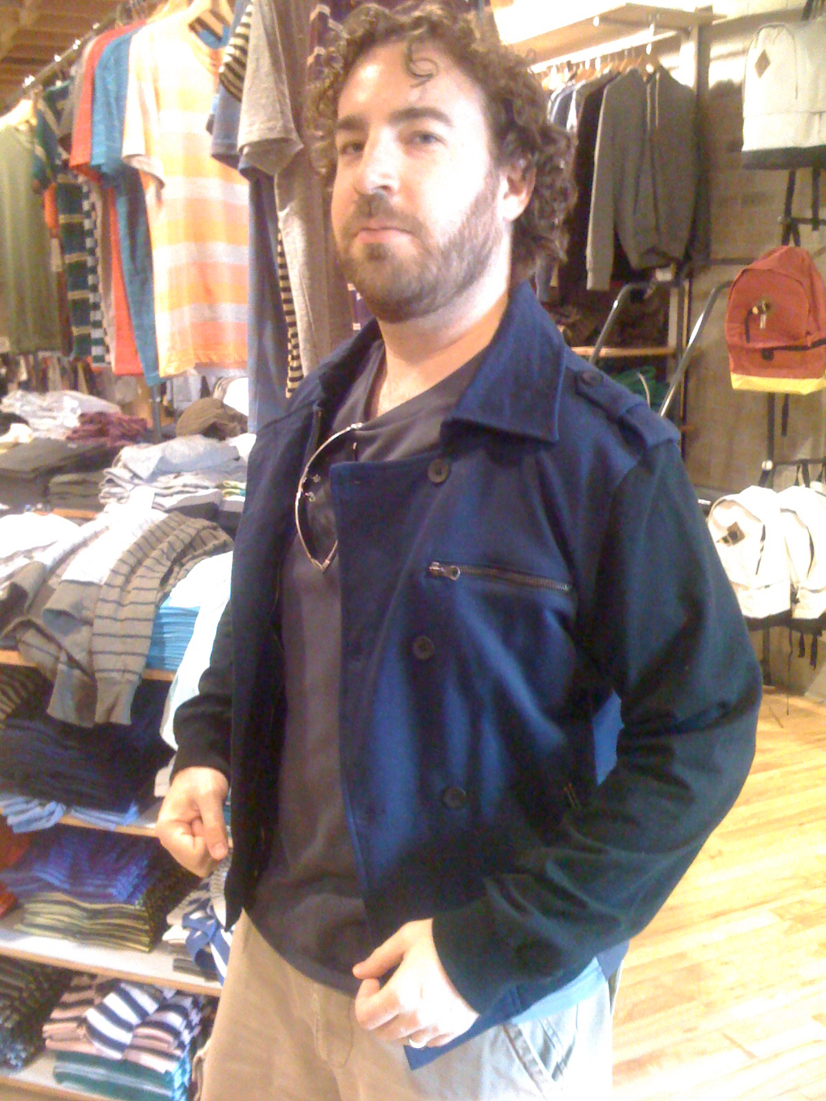 Southern Rock hair Andy and very fetching jacket.