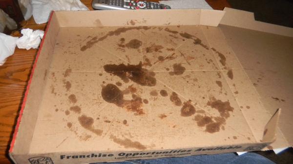    There used to be a pizza in this box.