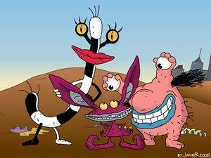 From left-to-right: Oblina, Ickis, and Krumm.