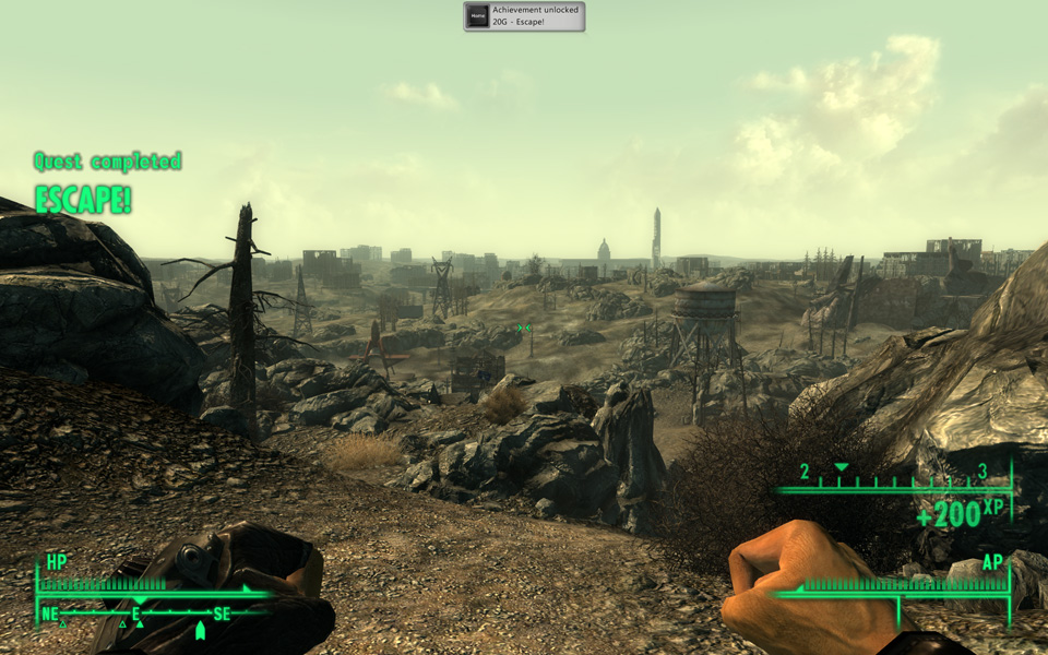 Your first view of The Capital Wasteland
