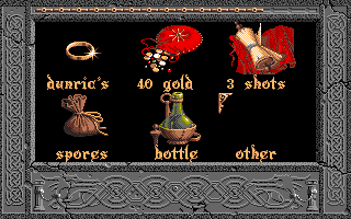Inventory Screen (Amiga)