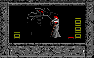 Dueling the giant Spider Queen (DOS)
