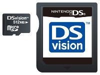 The DS Vision and its special micro SD cart.