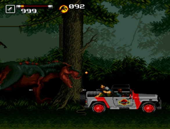 One mission involved fighting a T-rex.
