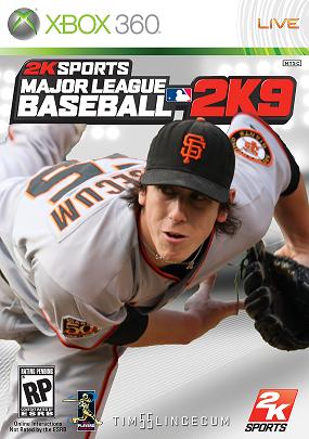 Tim Lincecum on MLB 2k9's cover