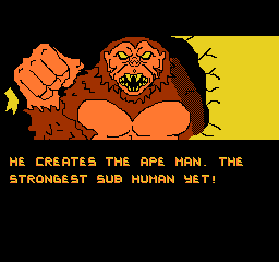 The Ape Man has a part in the game's most infamous glitch.