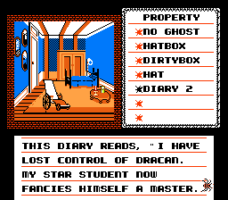 What the gameplay screen looks like in the NES version
