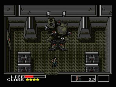 Pictured: The Metal Gear that appears in the MSX version of the game, but not the NES version. 