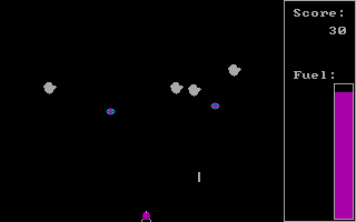 A typical screen from the game.