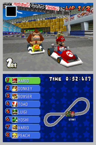 Mario Kart DS was the first in the Mario Kart franchise to have online capabilities.