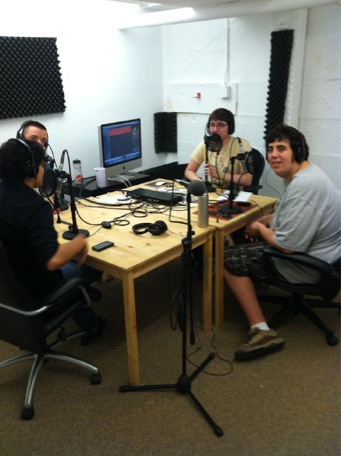 Recording episode 2 of the Intern Podcast