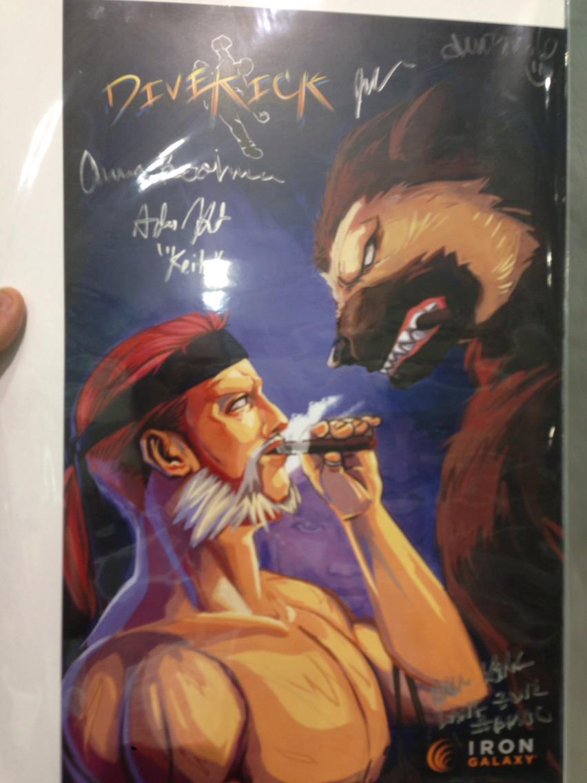 I became a DiveKick super fan. Got this signed by the team. It mostly just represents PAX to me. 
