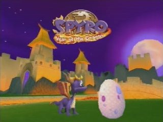 Spyro stares at a dragon egg for no reason.