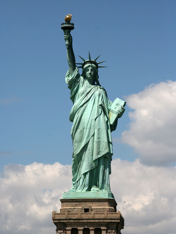  Give me your tired, your poor,  Your huddled masses, yearning to breath free,  The wretched refuse of your teeming shore,  Send these, the homeless, tempest tost to me, I lift my lamp beside the golden door. 