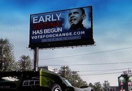  An Obama campaign ad in the US version of Burnout Paradise.