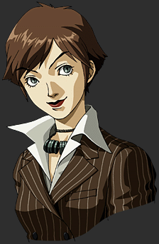 Tamaki's character portrait in Persona 2.