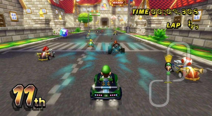  Mario Kart Wii, one of the longets running and most critically acclaimed racing series in the history, became a huge franchise on the Wii, selling over 17 million units worldwide. Not only was it critically acclaimed, it set examples on how a game can be good for casuals and nail-bitingly hard at the same time, as well as sporting lag free 12 player online play.