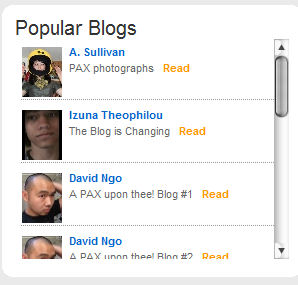 1UP's Popular Blogs on September 2, 2008