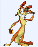 The game's titular character, Daxter.