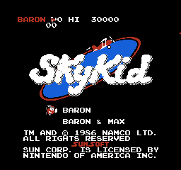 NES title screen