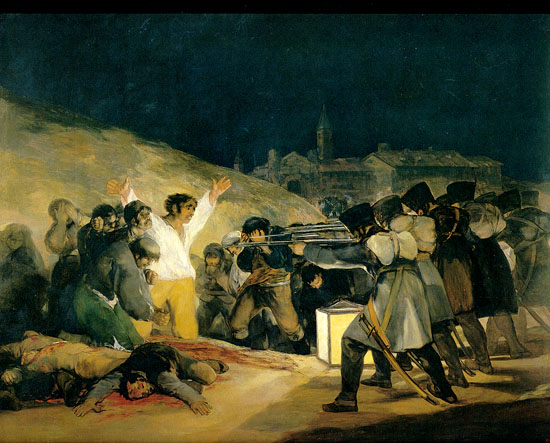 Executions of Defenders of Madrid, Goya 