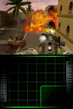 Call of Duty 4 on the Nintendo DS is controlled mostly via the touch screen.