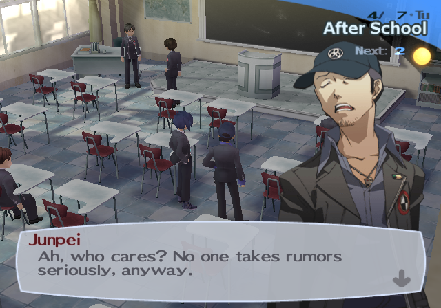 This is Atlus' way of telling us that this doesn't take place in the Persona 2 universe.