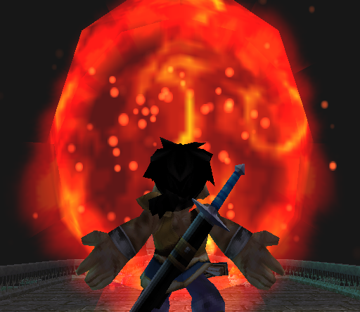That's how I want to go: hugging a giant fireball of death.