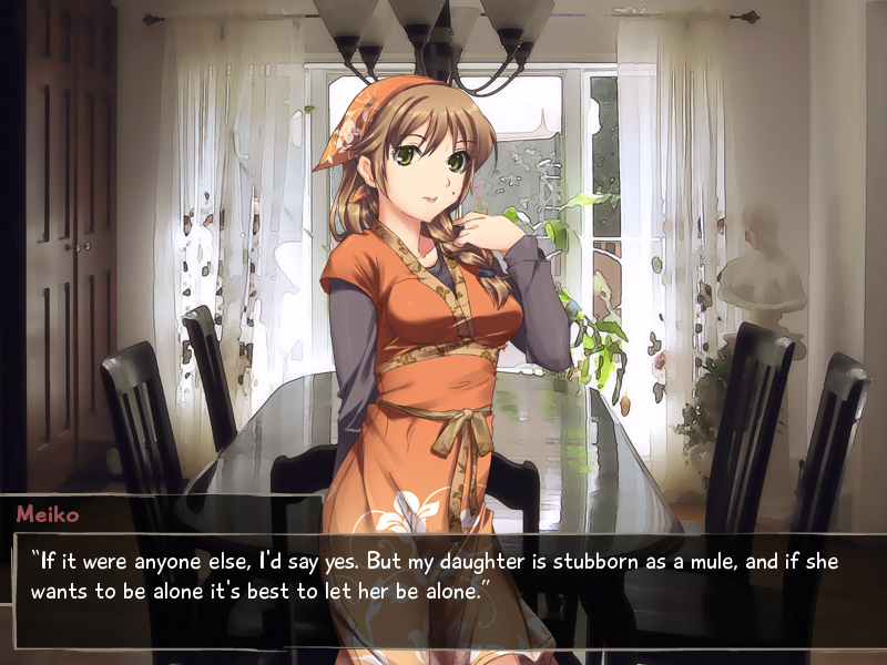 Why do I get the feeling that Meiko doesn't entirely approve of her daughter's relationships?