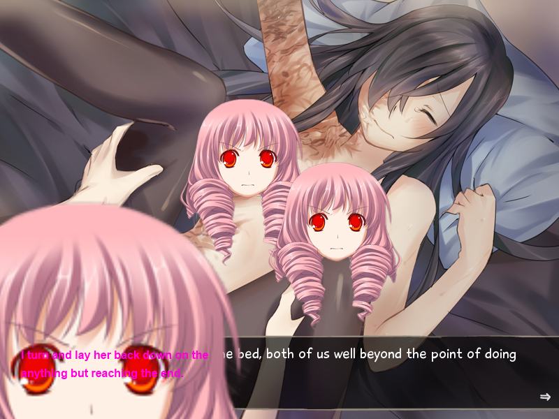 HOLD THE FUCK UP. I know you can't see this, but Hisao's not wearing the condom. HE'S NOT WEARING THE CONDOM. HISAO, YOU FUCKING ASSHOLE.